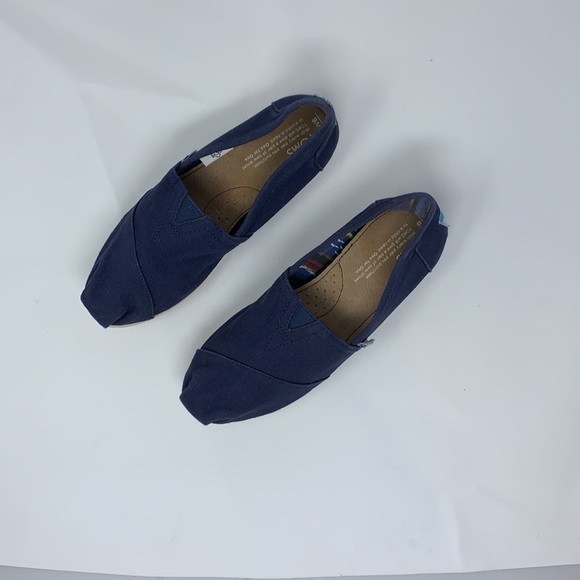 Women’s Toms Blue Canvas Classic Slip On Shoes 6 - Picture 4 of 8
